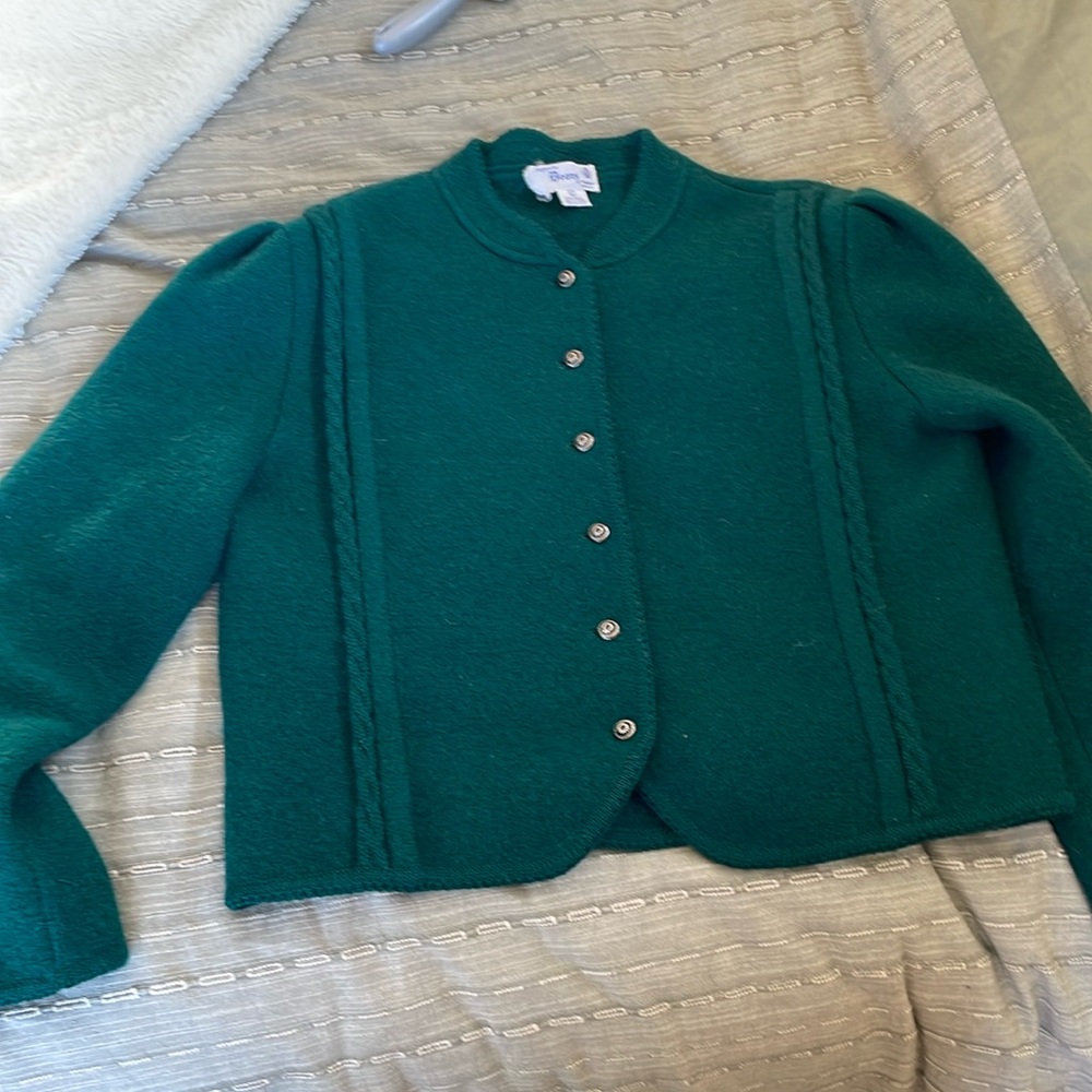 Deans of Scotland Vintage 100% Wool Cardigan Size L